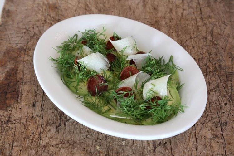 AVOCADO CARPACCIO MED CHORIZO